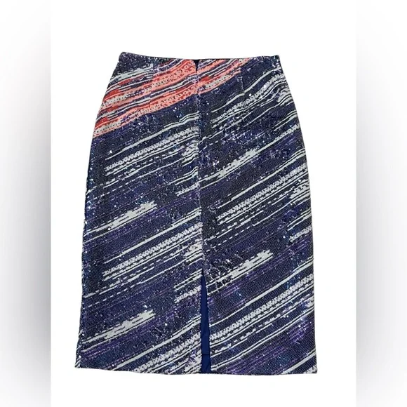 j crew Collection sequin pencil skirt Sz:8 - Picture 2 of 9